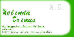 melinda drimus business card